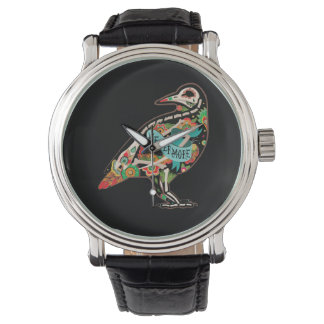 Nevermore Sugar Skull Raven Armbanduhr