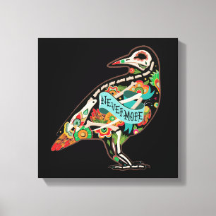 Nevermore Sugar Skull Raven Leinwanddruck