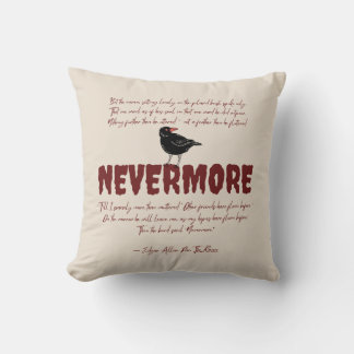 Nevermore Throw Pillow Kissen