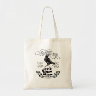 Nevermore Zitat der Raven Edgar Allan Poe Tragetasche