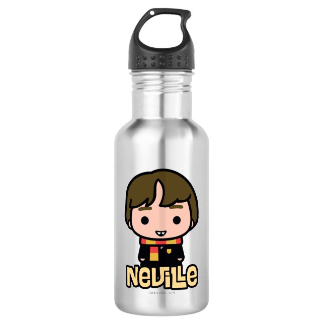 Neville Longbottom Cartoon Art Edelstahlflasche (Vorderseite)