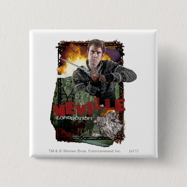 Neville Longbottom Collage 2 Button (Vorderseite)