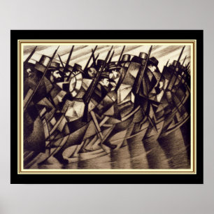 Nevinson "Returning to the Trenches" - Deco 16x20 Poster