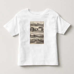 Nevis, grüne Wohnsitze, Bauernhöfe Kleinkind T-shirt