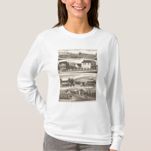 Nevis, grüne Wohnsitze, Bauernhöfe T-Shirt