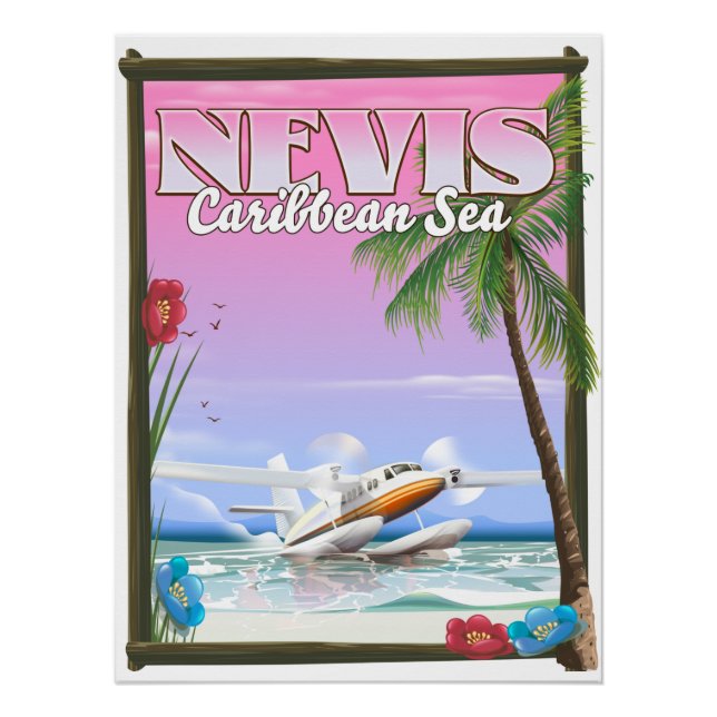 Nevis Holiday Poster. Poster (Vorderseite)