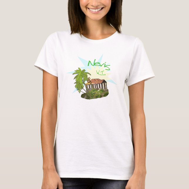 Nevis-Insel T-Shirt (Vorderseite)