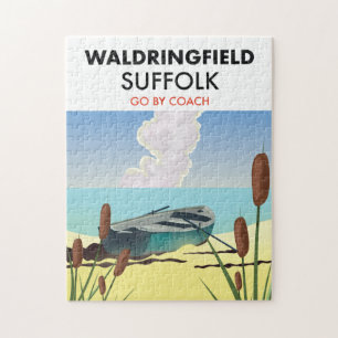 Nevis Urlaubs-Plakat. Puzzle