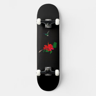 Nevoy Ryder Hibiskusblüten- & Kolibri-Skateboard Skateboard