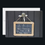 New Address Chalkboard Christmas Card Feiertagskarte<br><div class="desc">Wir haben uns bewegt! Nach all der Arbeit und Stress, sagen Sie ihnen, Sie haben eine neue Adresse! Es gibt keinen besseren (und einfacheren) Weg, die Nachrichten zu verbreiten, als ihnen eine Adresse Ankündigung Weihnachtskarte. Es gibt viele verschiedene Karten, also wählen Sie das Design und die Formulierung, die Sie wollen,...</div>