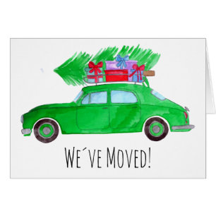 New Address Green Car Weihnachtsgeschenke Wasserfa