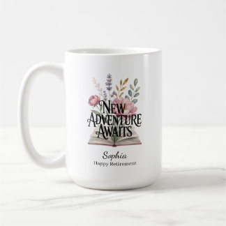 New Adventure Awaits Retirement Personalized Kaffeetasse