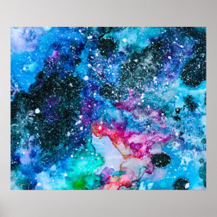 New-Age-Galaxieposter von Megaflora Design Poster