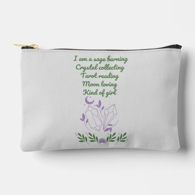 New Age Girl Zipper Pouch Tarot Bag Zubehörtasche (Vorderseite)