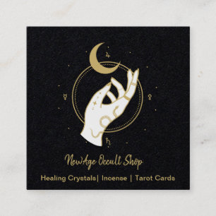 New Age Occult Shop Quadratische Visitenkarte