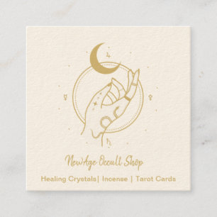 New Age Occult Shop Quadratische Visitenkarte
