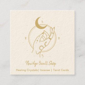 New Age Occult Shop Quadratische Visitenkarte