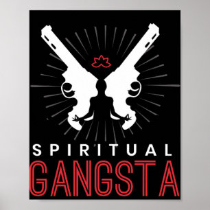 New Age spirituelle Spiritualität Yoga Gangster Er Poster