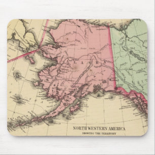 New America Map von Mitchell Mousepad