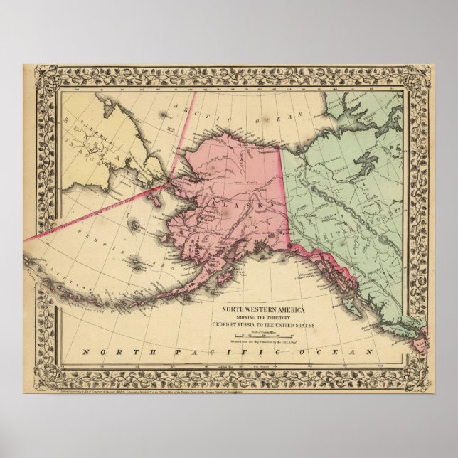 New America Map von Mitchell Poster (Vorne)