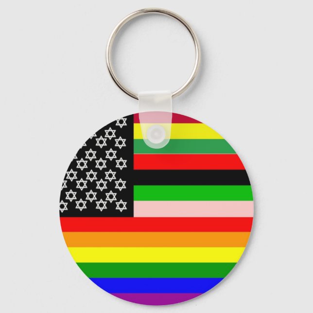 New American Flag Schlüsselanhänger (Vorderseite)