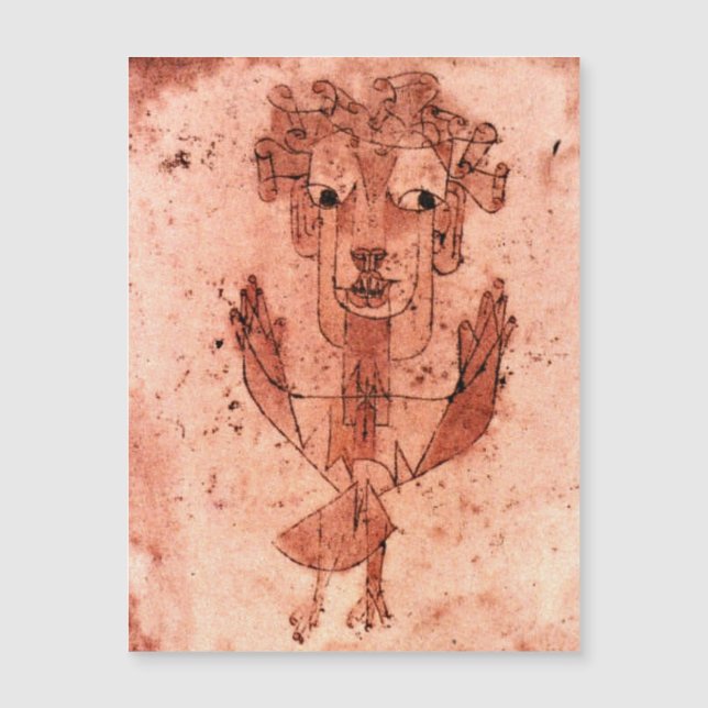New Angel von Paul Klee Magnetkarte (Vorderseite)