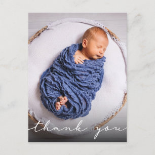New Baby Birth Ankündigung Vielen Dank Postkarte