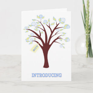 New Baby Boy Ankündigung