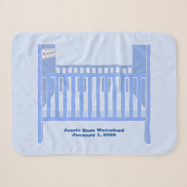 New Baby Boy Blue Crib Personalisiert Baby Sherpadecke