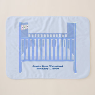 New Baby Boy Blue Crib Personalisiert Baby Sherpadecke