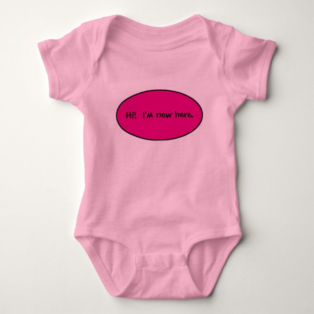 New Baby Girl Baby Strampler (Vorderseite)