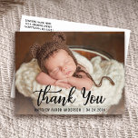 New Baby Modern Vielen Dank Blk Postkarte<br><div class="desc">Vielen Dank,  New Baby Modern Postcard</div>