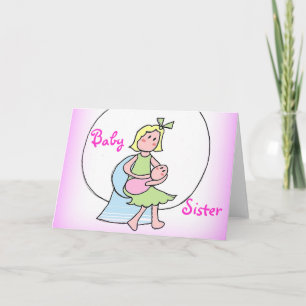 New Baby Sister Ankündigung