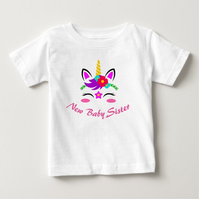 New Baby Sister Baby T-shirt (Vorderseite)