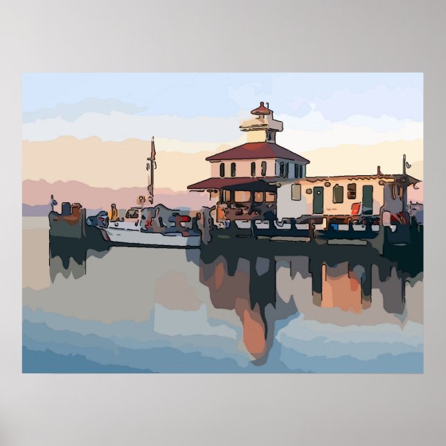 New Basin Canal Lighthouse, New Orleans Poster (Vorne)