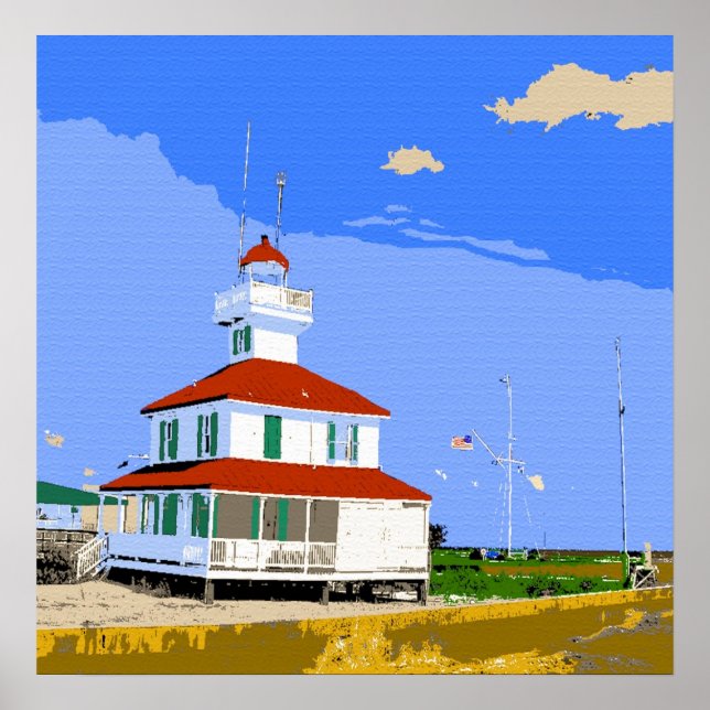 New Basin Canal Lighthouse Poster (Vorne)