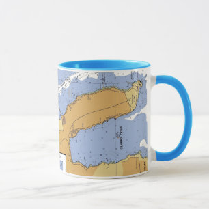 New-Bedford MA. Hafen-Seediagramm-Tasse Tasse