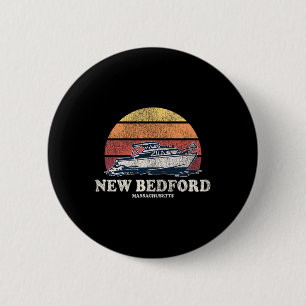 New Bedford Ma Vintage-Schifffahrt 70er Retro-Boot Button