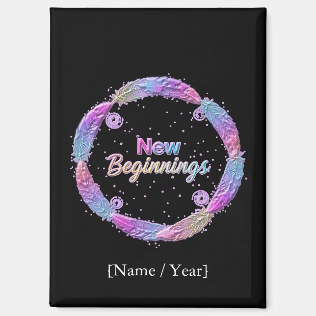 New Beginnings / Nuevos Comienzos 2027 Magnet (Vorderseite)