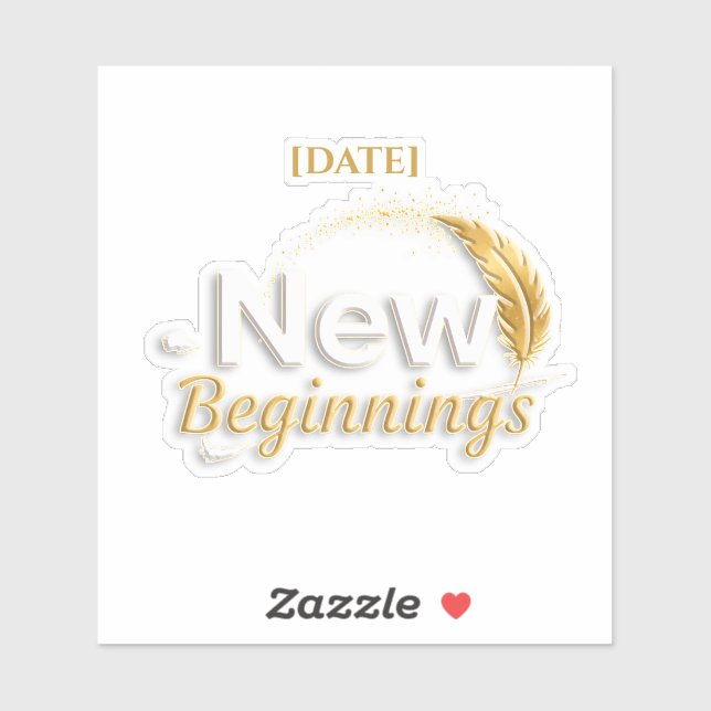 New Beginnings Sticker / Sticker Nuevos Comienzos (Blatt)