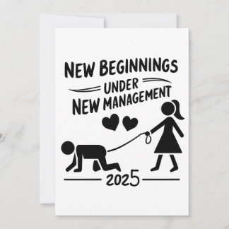 New Beginnings Under New Managment 2025 Feiertagskarte