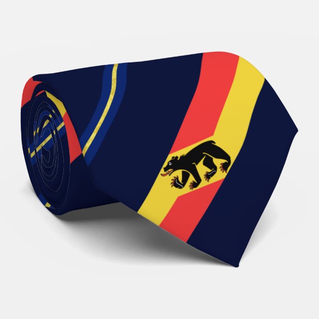 New Bern (North Carolina) Stadtflagge Neck Tie Krawatte (Gerollt)