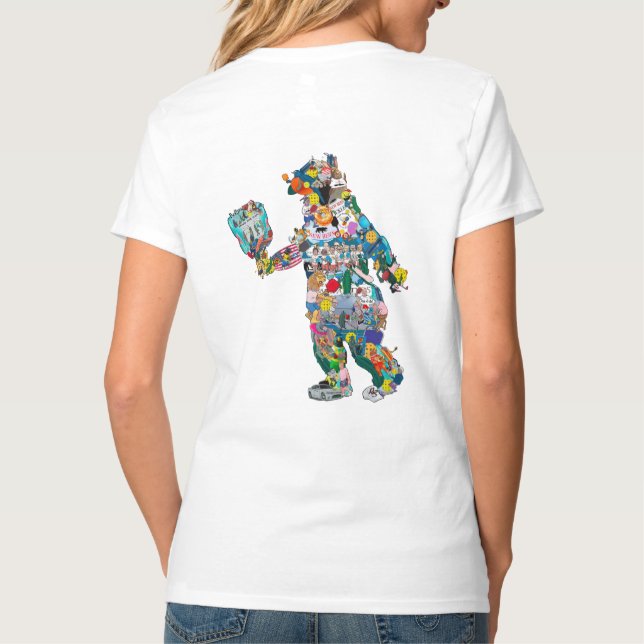 New Bern Pickleball Bear T - Shirt (Rückseite)