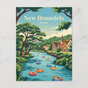 New Braunfels, Texas Postkarte