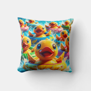 "New Braunfels Tx: Tubing Duckies on Comal" Kissen