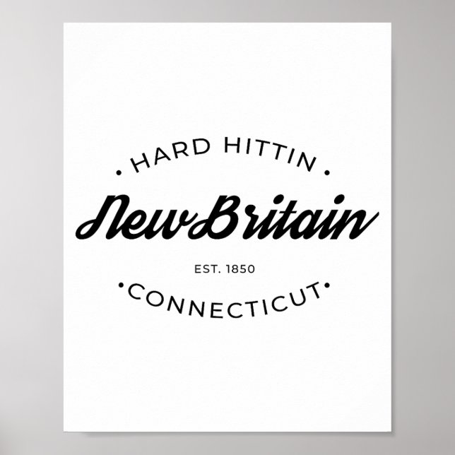 New Britain Ct Hart Schlagend  Poster (Vorne)