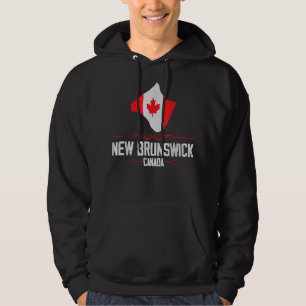 New Brunswick Canada New Brunswick Souvenir Silhou Hoodie