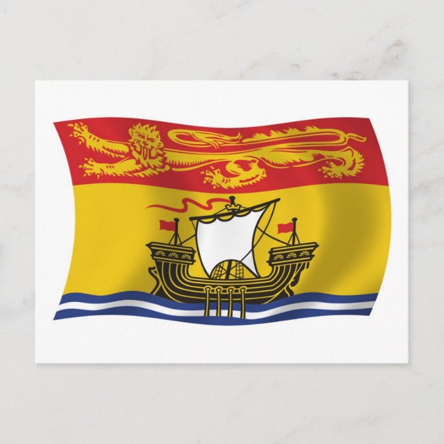 New Brunswick Flag Postcard Postkarte (Vorderseite)