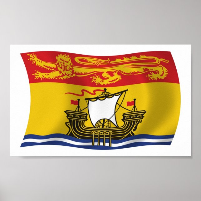 New Brunswick Flag Poster Print (Vorne)