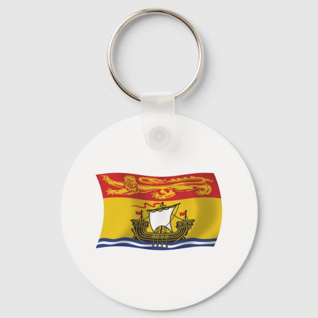 New Brunswick Flag Schlüsselanhänger (Vorderseite)